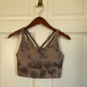 Women’s sports bra, tan and black molded cup NWOT